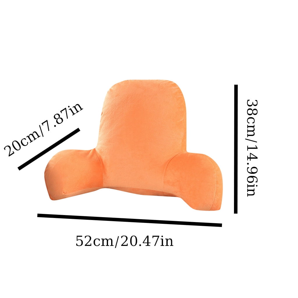 Hotel Collection Backrest Pillow with Arms, Back Rest for Bed Sitting, Plush Big Backrest Lumbar Support Chair Cushion, Foam ... - Hotel Quality Plush Sleeping Pillows Detail