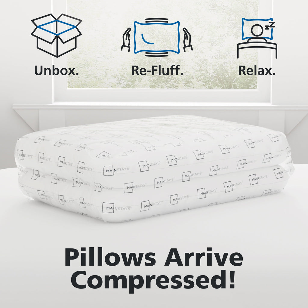 Decorative Plump Back & Side Sleeper Bed Pillow, Standard/Queen - Extra Firm Support - Decorative Throw Pillow Cushion for Sofa & Bed Detail