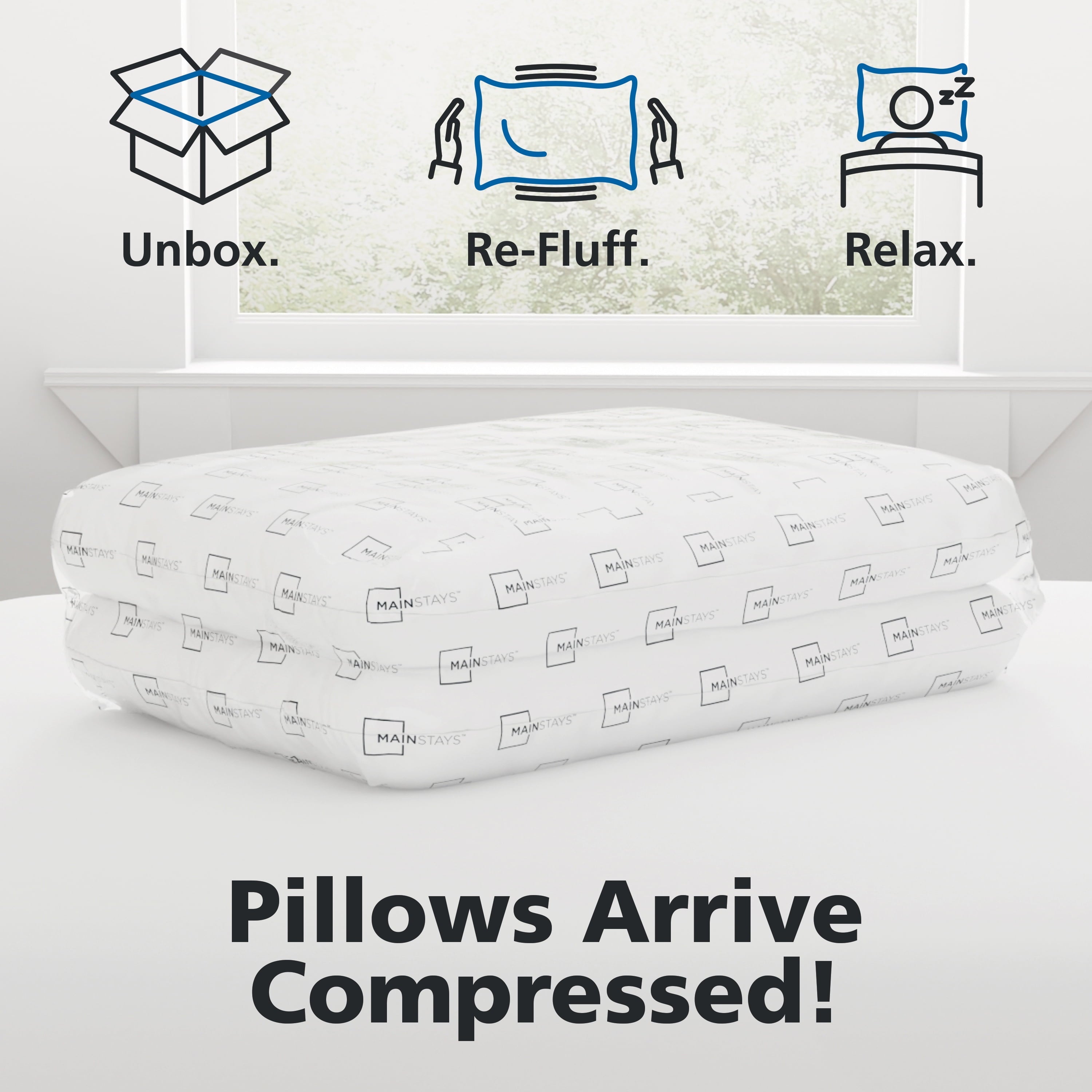 Decorative Plump Back & Side Sleeper Bed Pillow, Standard/Queen - Extra Firm Support - Decorative Throw Pillow Cushion for Sofa & Bed Detail