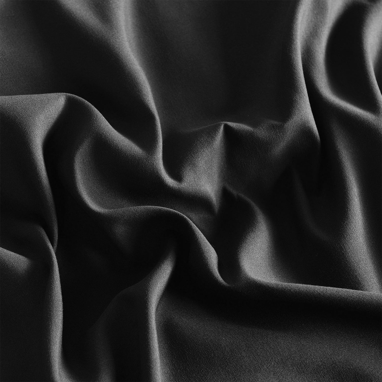 Heavyweight Warmth 8 PCS Modern Comforter Set with Sheets All Season Bed in a Bag, Black, Queen Size - Luxurious Quilted Duvet Cover Set Detail
