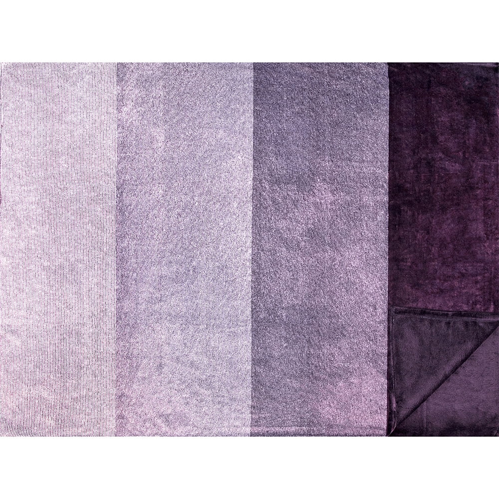 Super Soft Flannel Flannel Fleece Ombre Throw Blanket for Couch | Super Soft Cozy Microfiber Couch Blanket | Gradient Decorative Accent ... - Luxury Knitted Decorative Throw Blanket with Fringes Detail