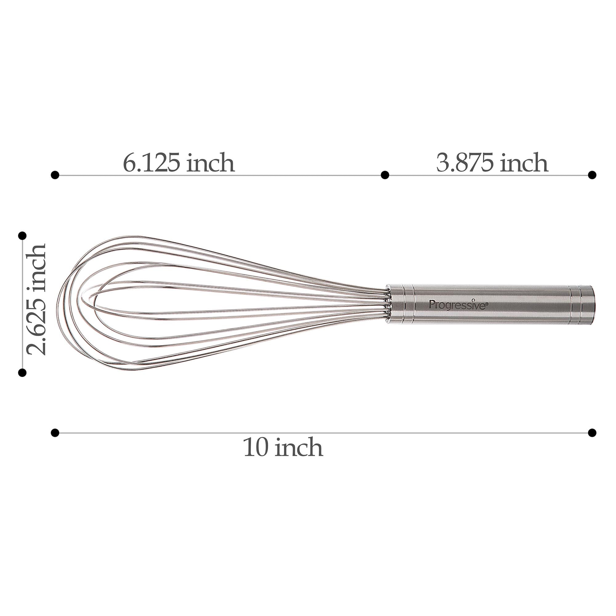 Premium Kitchen 10" Stainless Steel Balloon Whisk - Multi-Functional Manual Food Chopper & Slicer Detail