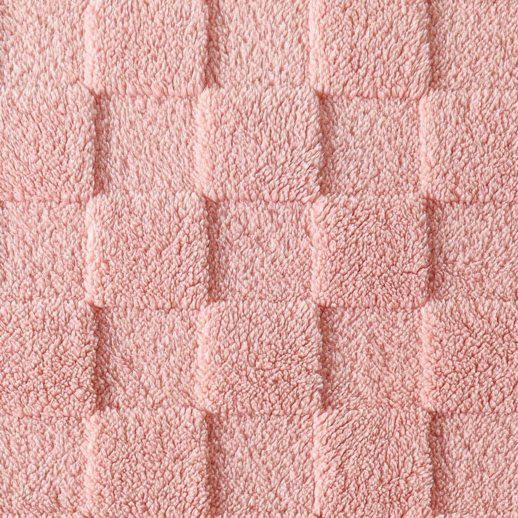 Super Soft Flannel Fleece Throw Blanket for Couch, Super Soft Warm Lightweight Checkered Pattern Blanket for All Seasons, Pink, 50"x60" - Cozy Fleece Throw Blanket for Couch & Bed Detail