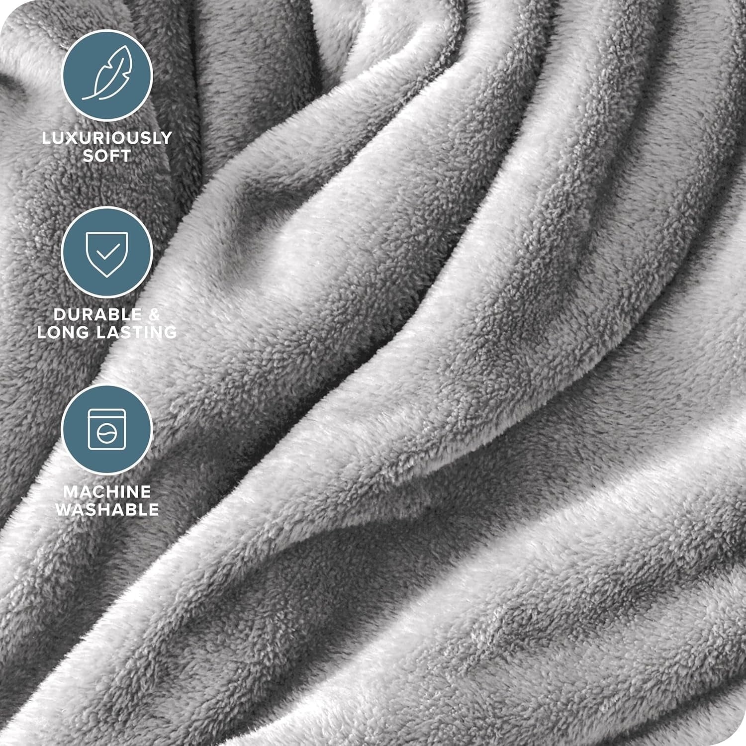 Reversible Sherpa Twin Size Blanket for Bed, 60x80inch Super Cozy Soft Bed Blanket for Sleep Snap, Lightweight Reversible Blankets and ... - Lightweight Plush Warm Blanket for All Seasons Detail
