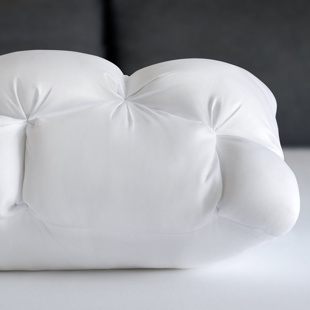 Hotel Collection Down Alternative Cloud Luxe Bed Pillows, Standard/Queen - Adaptive Huggable Core (2 Pack) - Orthopedic Shredded Foam Bed Pillow Set Detail