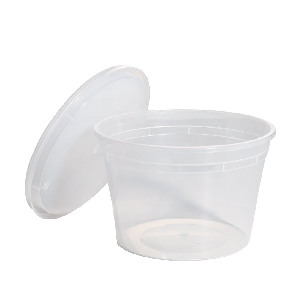 Sweet Treat Shaped 40 Piece 16oz Plastic Deli Container, Ideal Use for Meal Prep and Batch Cooking - Playful Star & Heart Shaped Geometric NeeDoh Detail