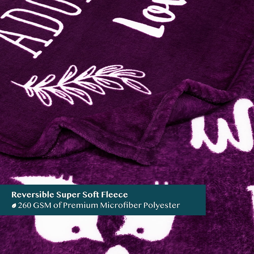 Reversible Sherpa Best Friend Blanket, Friendship Gifts for Women Birthday Soul Sister Long Distance Bestie, Soft Cozy Fleece Throw Bla... - Super Soft Reversible Sherpa Flannel Blanket Detail