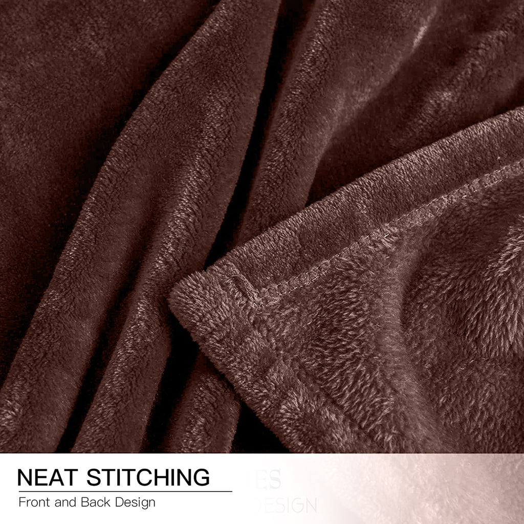 Decorative Knitted Throw Blanket, Fuzzy & Plush Warm Fleece Blanket, Throw Size Coffee Blankets for Couch Beds, Machine Washable Blanket... - Luxury Knitted Decorative Throw Blanket with Fringes Detail
