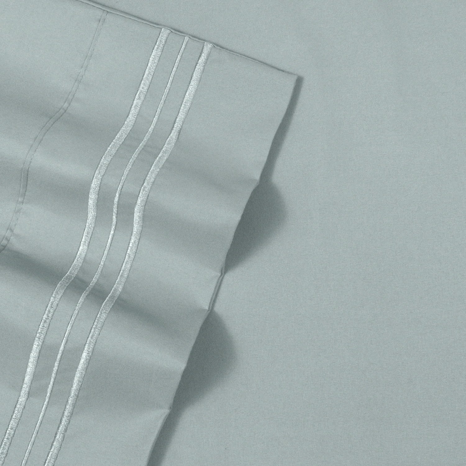 Premium Egyptian Cotton 1800 Series Classic 4-Piece 1800 Thread Count 100 GSM Bed Sheet, Queen - Breathable Egyptian Cotton Flat & Fitted Sheets Detail