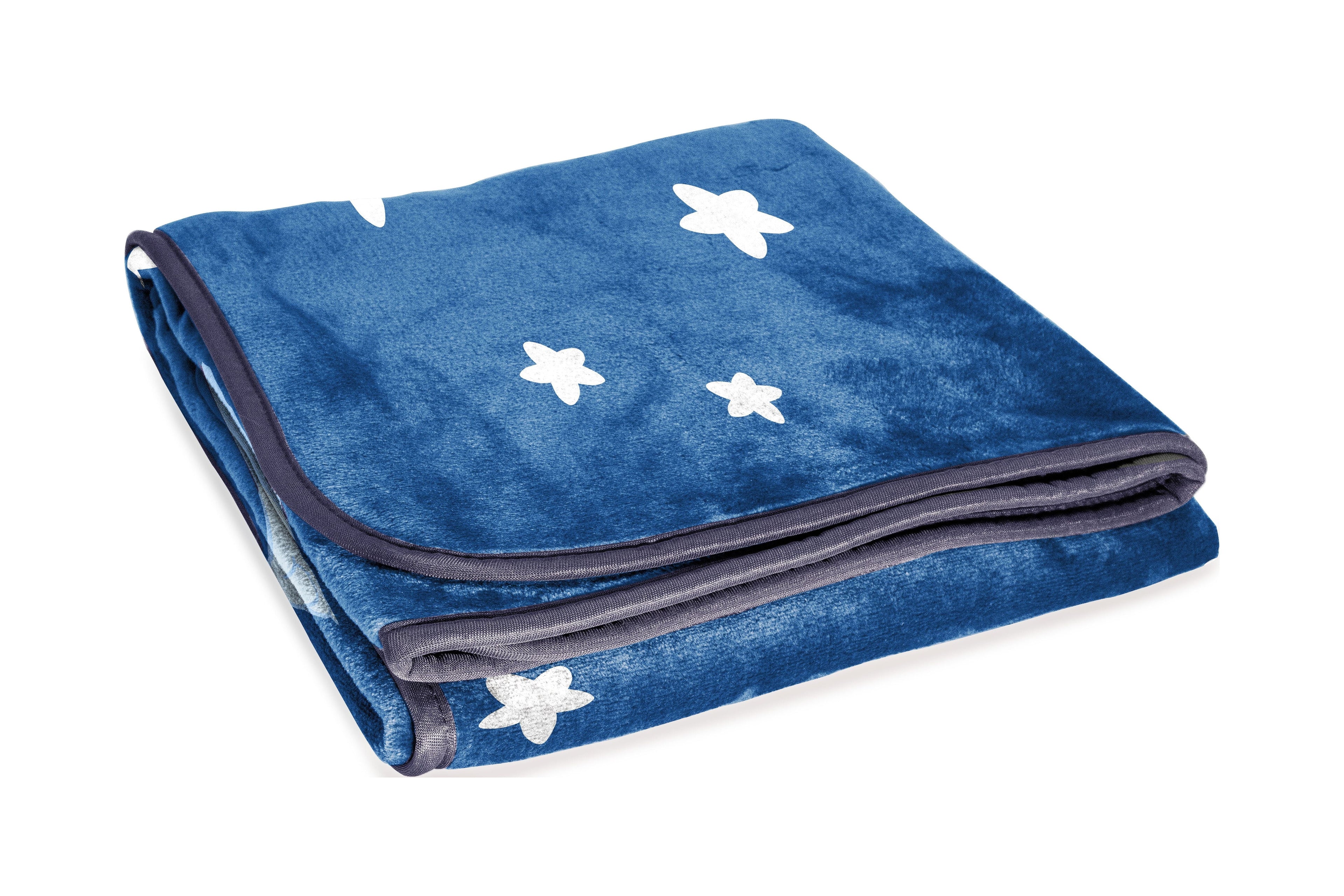 Super Soft Flannel In The Dream Kids Throw Blanket, 46 x 60, Microfiber, Blue, BBC Studios Ages 1+ - Super Soft Reversible Sherpa Flannel Blanket Detail