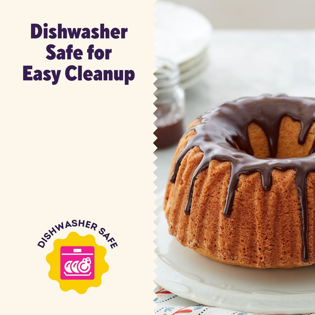 Time-Saving Everyday Non-Stick Bundt Cake Pan 6" Fluted Tube Baking Pan, Packaging May Vary - Multi-Functional Manual Food Chopper & Slicer Detail