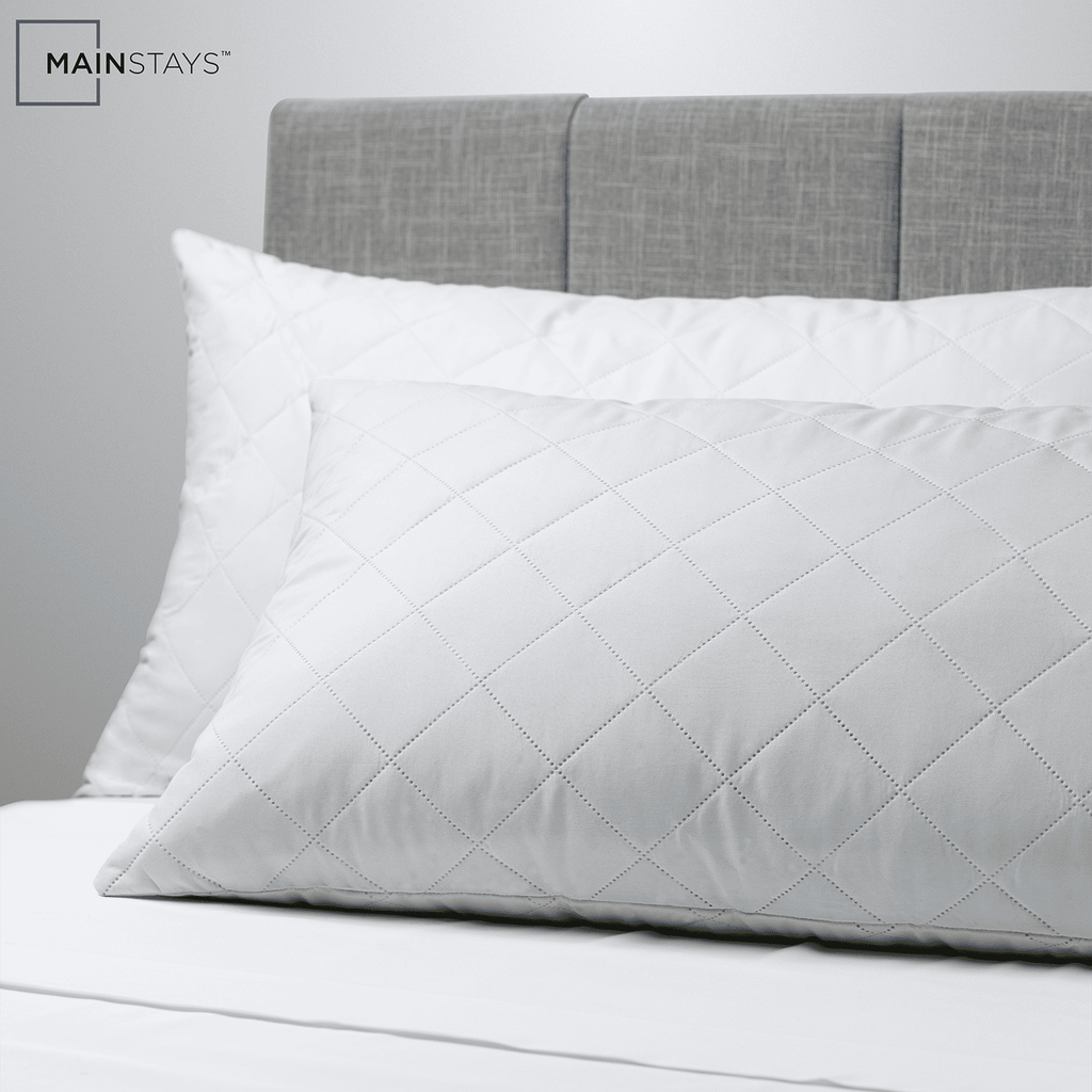 Decorative Plump Memory Foam Cluster Bed Pillow, Standard Queen - Ergonomic Memory Foam Pillow for Neck Pain Support Detail