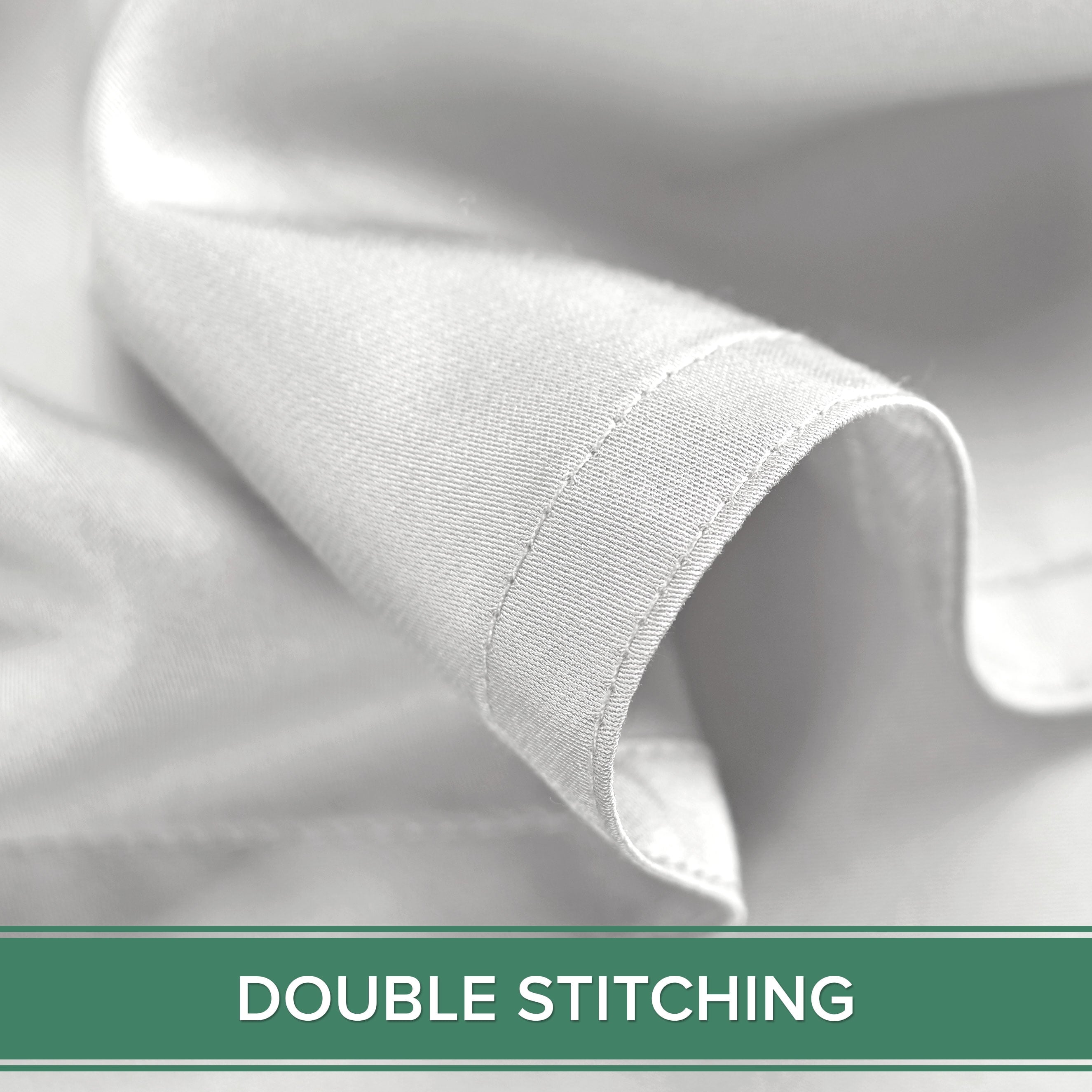 Wrinkle-Resistant Sheets King Size Bed Sheet 4 Piece Set, Genuine 100% Organic Bamboo Viscose, Luxuriously Soft & Cooling, Double Stitc... - Luxury Bed Sheet Set with Deep Pockets Detail