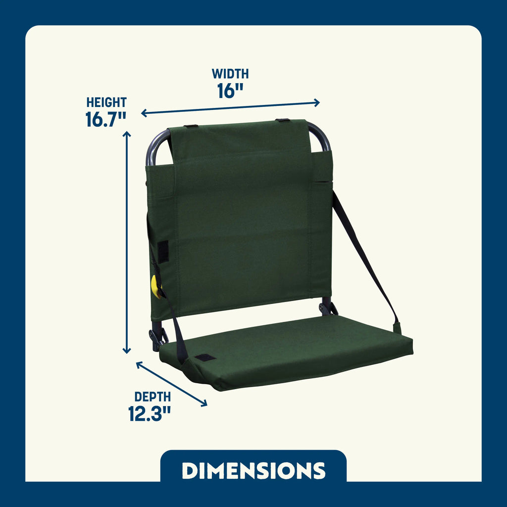 Secure-Hook BleacherBack - Choice 696 - Ergonomic Portable Stadium Seat for Sports Events Detail