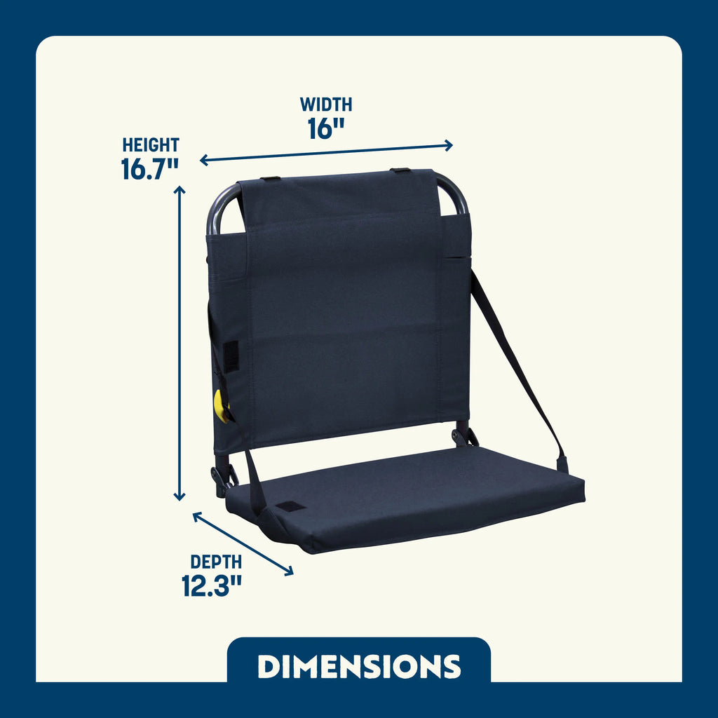 Secure-Hook BleacherBack - Choice 696 - Ergonomic Portable Stadium Seat for Sports Events Detail