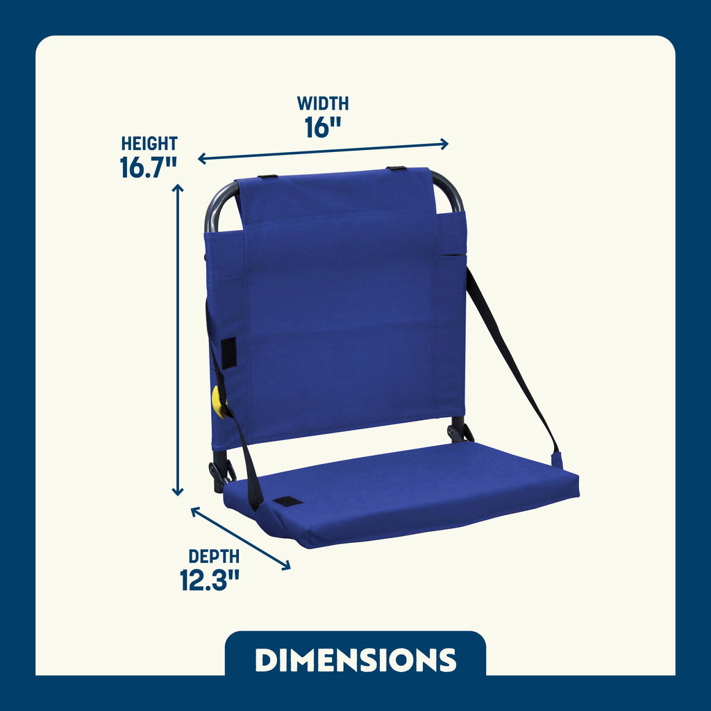Secure-Hook BleacherBack - Choice 696 - Ergonomic Portable Stadium Seat for Sports Events Detail