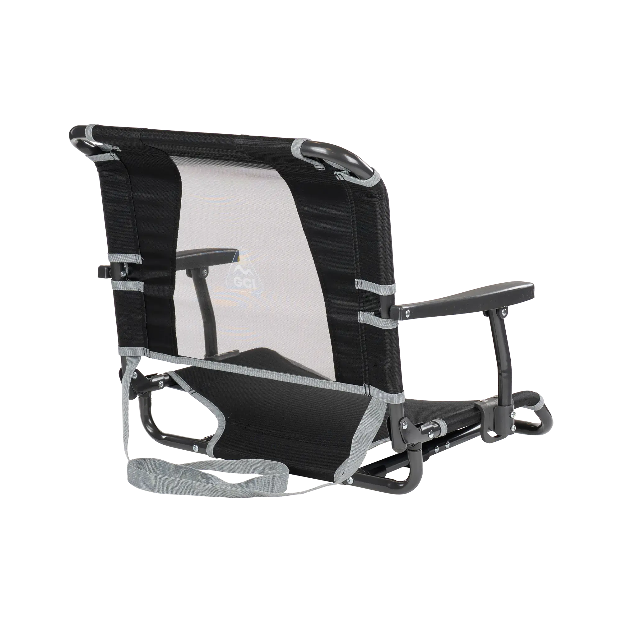 Bleacher-Friendly Big Comfort Stadium Chair with Armrests - Choice 465 - Ergonomic Portable Stadium Seat for Sports Events Detail