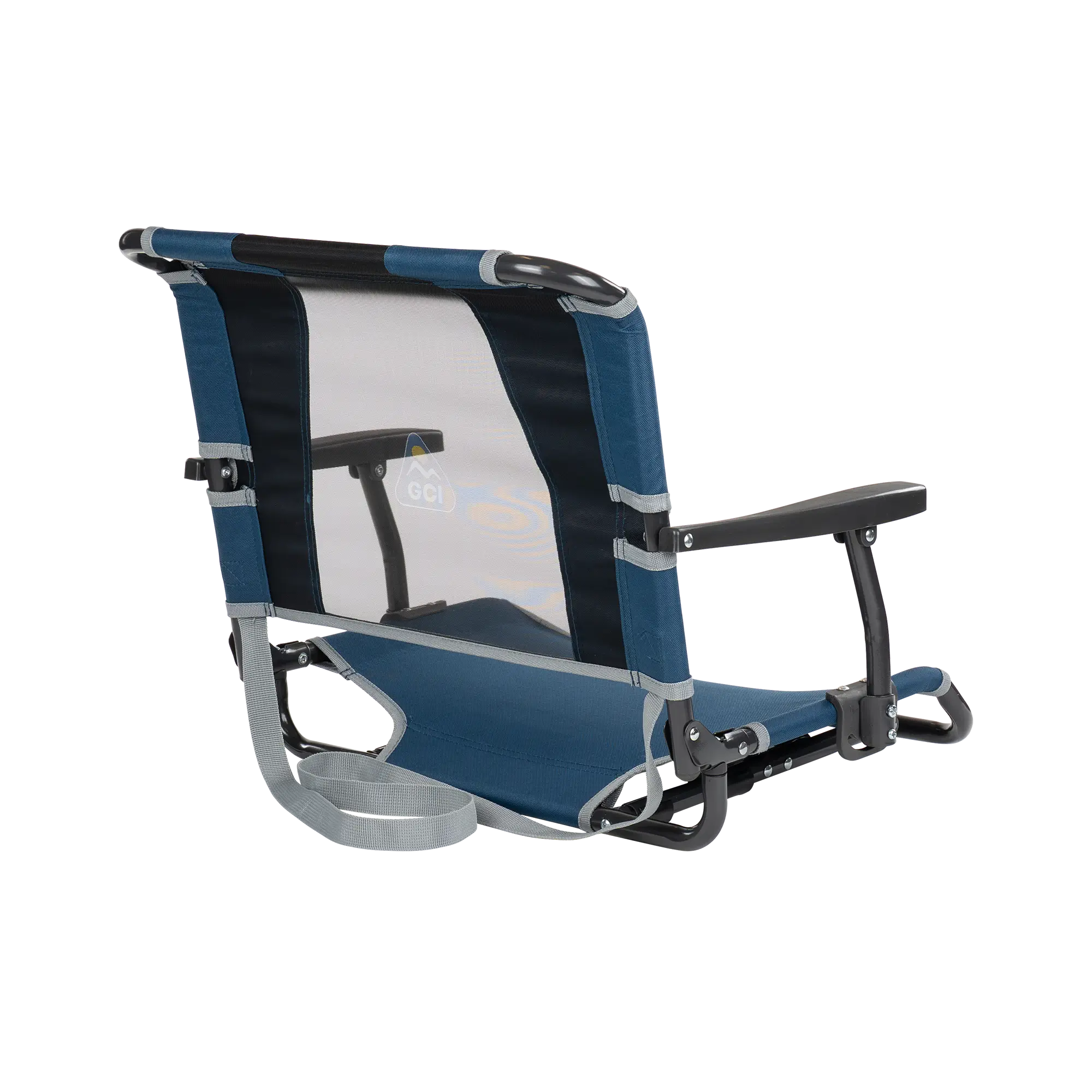 Bleacher-Friendly Big Comfort Stadium Chair with Armrests - Choice 465 - Ergonomic Portable Stadium Seat for Sports Events Detail