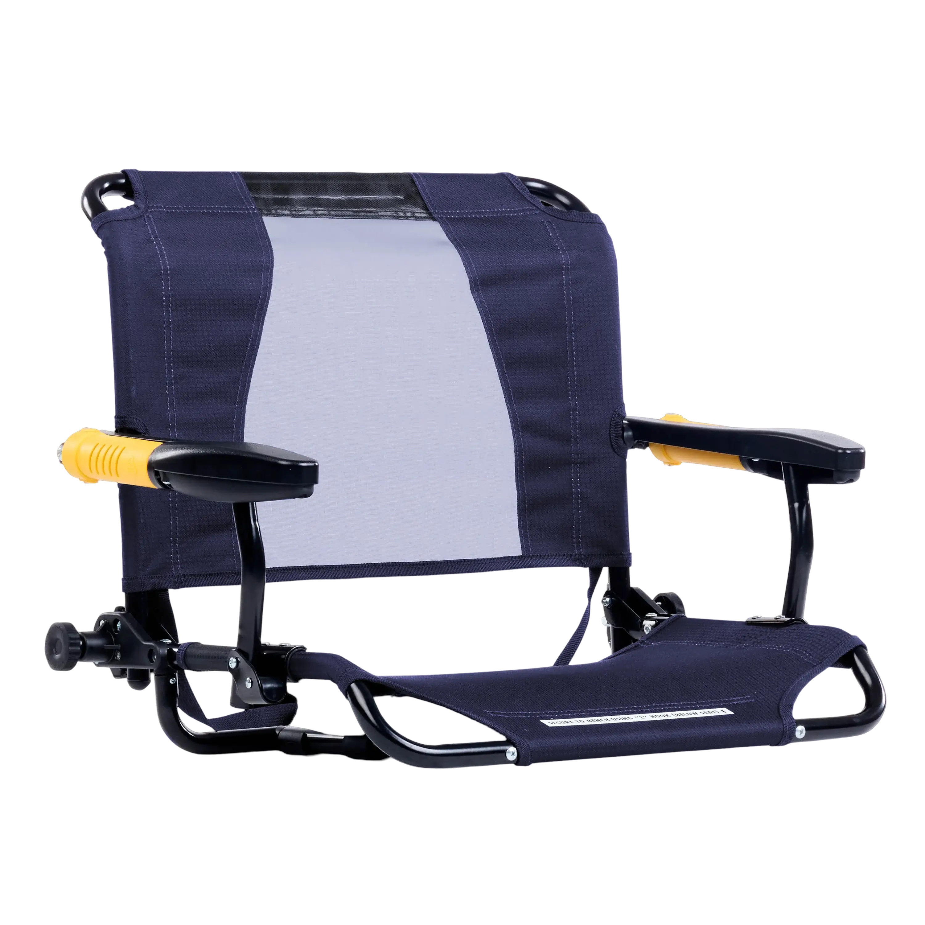Heavy-Duty Freestyle Stadium Rock-Cliner - Choice 540 - Freestyle Rocker Portable Outdoor Folding Chair - Rich Blue