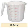 Multi-Functional (12 pack) 4 Cup PP Plastic Measuring Cup, 32 oz, Clear - Innovative Kitchen Helper for Modern Cooking - Default Title