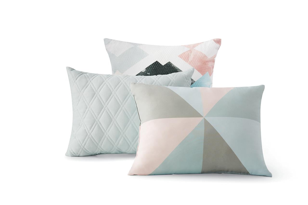 All-Season Reversible Marble Diamond 8-Piece Bed in a Bag Bedding Set, Twin/Twin XL - Cloud-Like Soft Lightweight Bed Comforter Detail