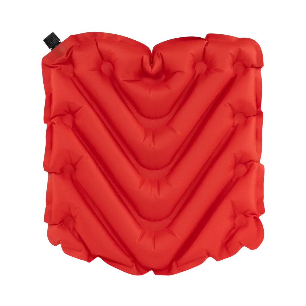 Secure-Hook College V Seat Inflatable Stadium Cushion - Ohio State Buckeyes - Choice 778 - Lightweight Folding Bleacher Chair with Cushioning Detail