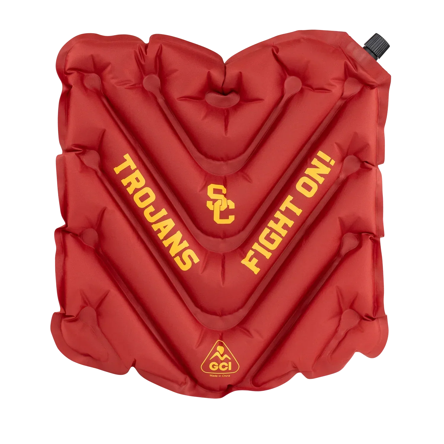 Ultra-Lightweight College V Seat Inflatable Stadium Cushion - USC Trojans - Choice 523 - Ergonomic Portable Stadium Seat for Sports Events - Default Title