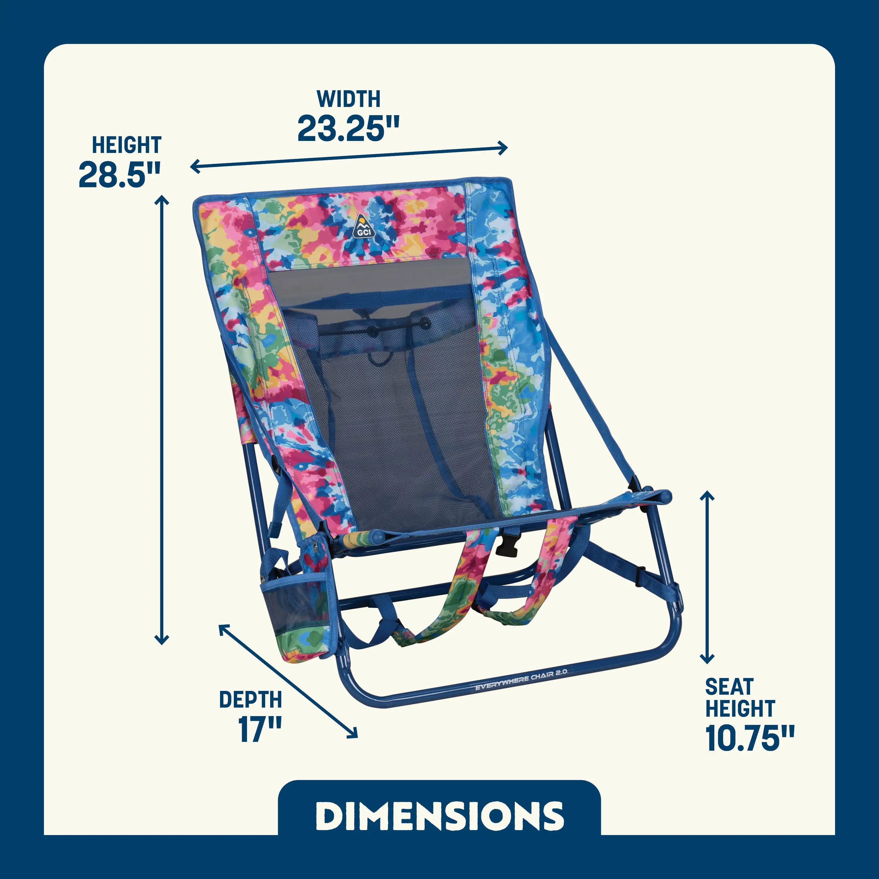 Rust-Resistant Aluminum Everywhere Chair 2 - Choice 656 - Portable Heavy-Duty Low Boy Chair for Ocean Side Detail