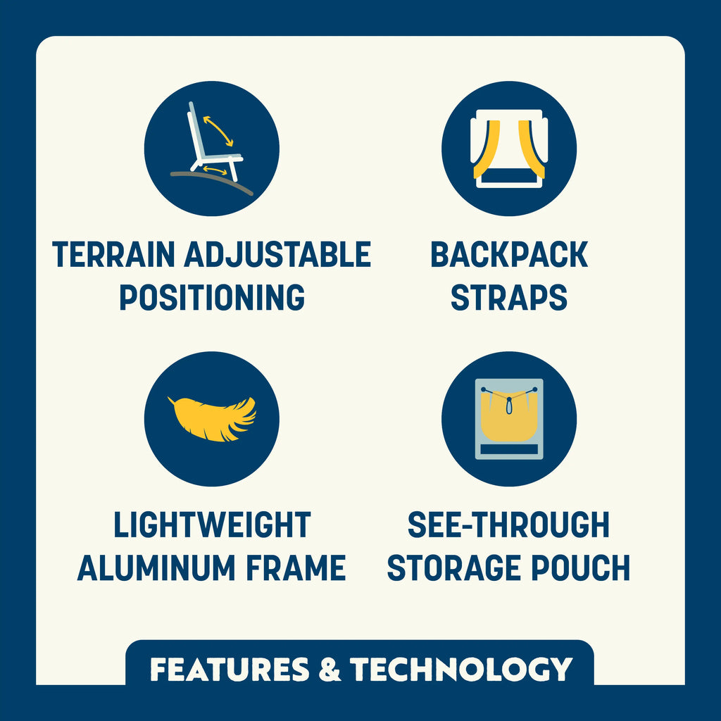Rust-Resistant Aluminum Everywhere Chair 2 - Choice 656 - Portable Heavy-Duty Low Boy Chair for Ocean Side Detail