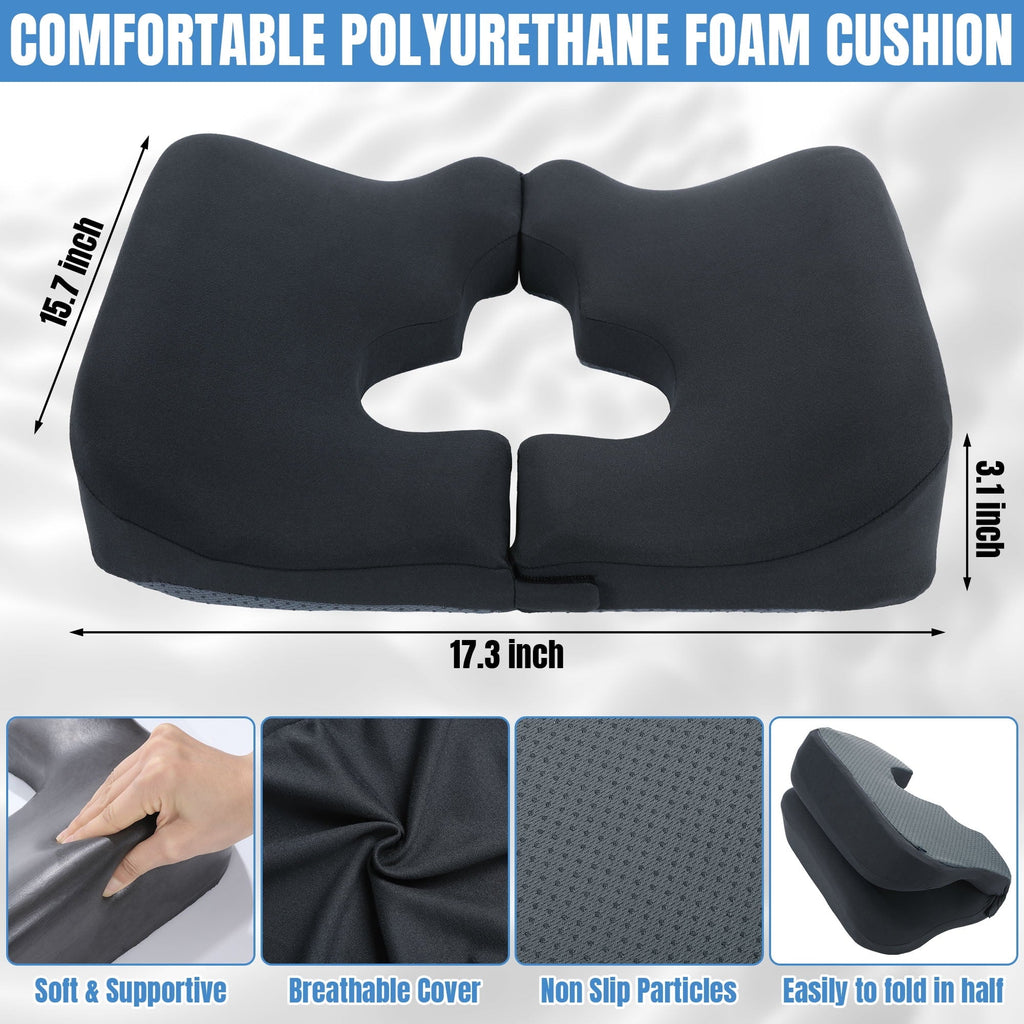 Hotel Collection Memory Foam Bed Sore Cushions for Butt, Bedsore Pressure Relief Pillow for Sleeping and Sitting,Cushion for Bed Sores... - Hotel Quality Plush Sleeping Pillows Detail