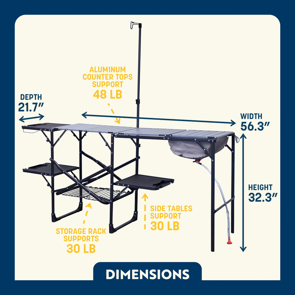 Compact Grilling Master Cook Station - Choice 171 - Multi-Purpose Outdoor Culinary Cooking Set Detail