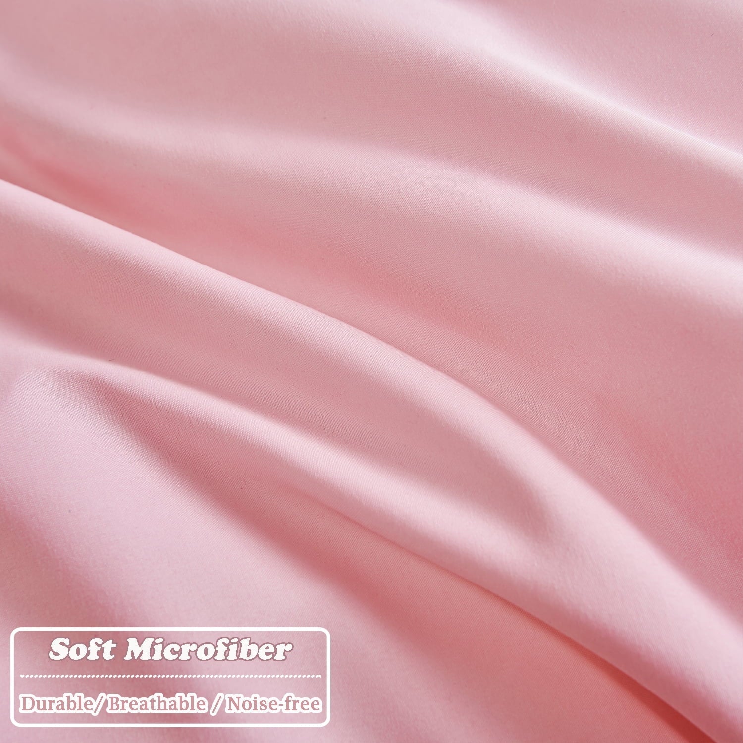 Luxurious Quilted Pink Full Size Comforter Set Pom Fringe 3 Pcs Boho Chic Cute Ball Pom Blush Bedding Set Cali Soft Lightweight Solid B... - Hypoallergenic Ultra-Fluffy Quilt for Winter Detail