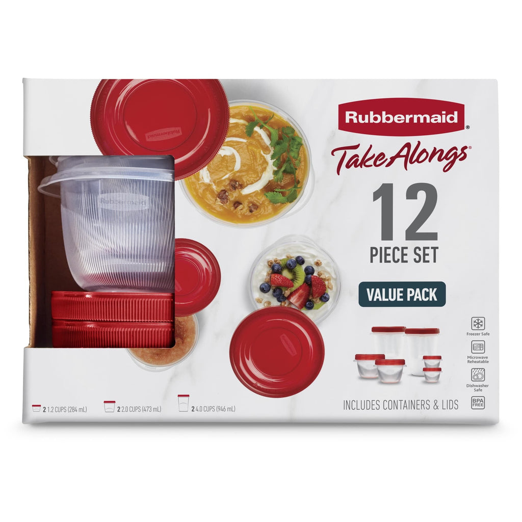 Deliciously Squishy 12 Piece Food Storage Set, Red - Playful Star & Heart Shaped Geometric NeeDoh Detail