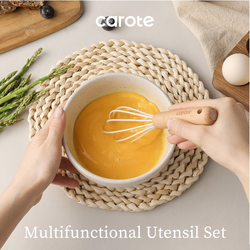 Chef-Quality 17-Piece Silicone and Wood Cooking Utensil Set, Heat-Resistant, Safe for Nonstick Cookware - Professional Kitchen Tool for Culinary Enthusiasts Detail