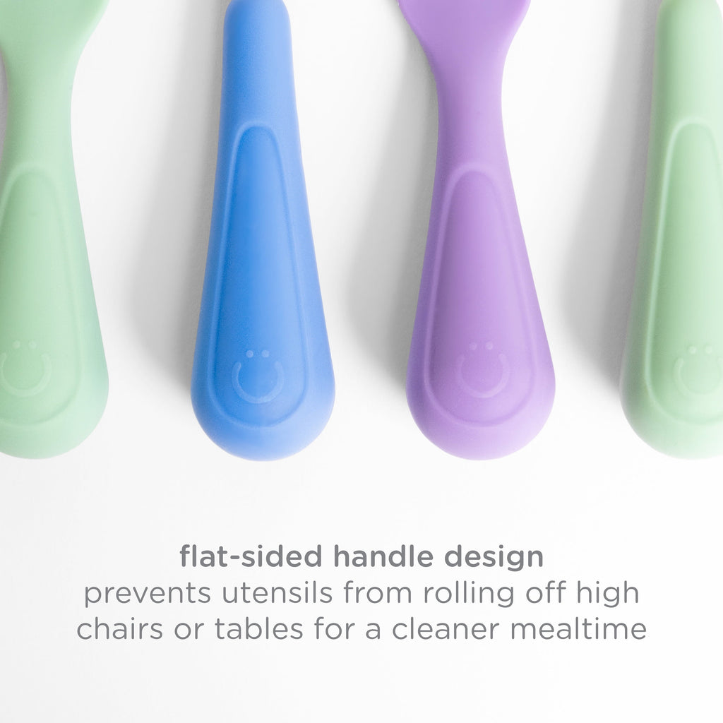 Chef-Quality Silicone Toddler Training Spoons, Baby, Silicone Flatware Sets, 3 Pack - Professional Kitchen Tool for Culinary Enthusiasts Detail
