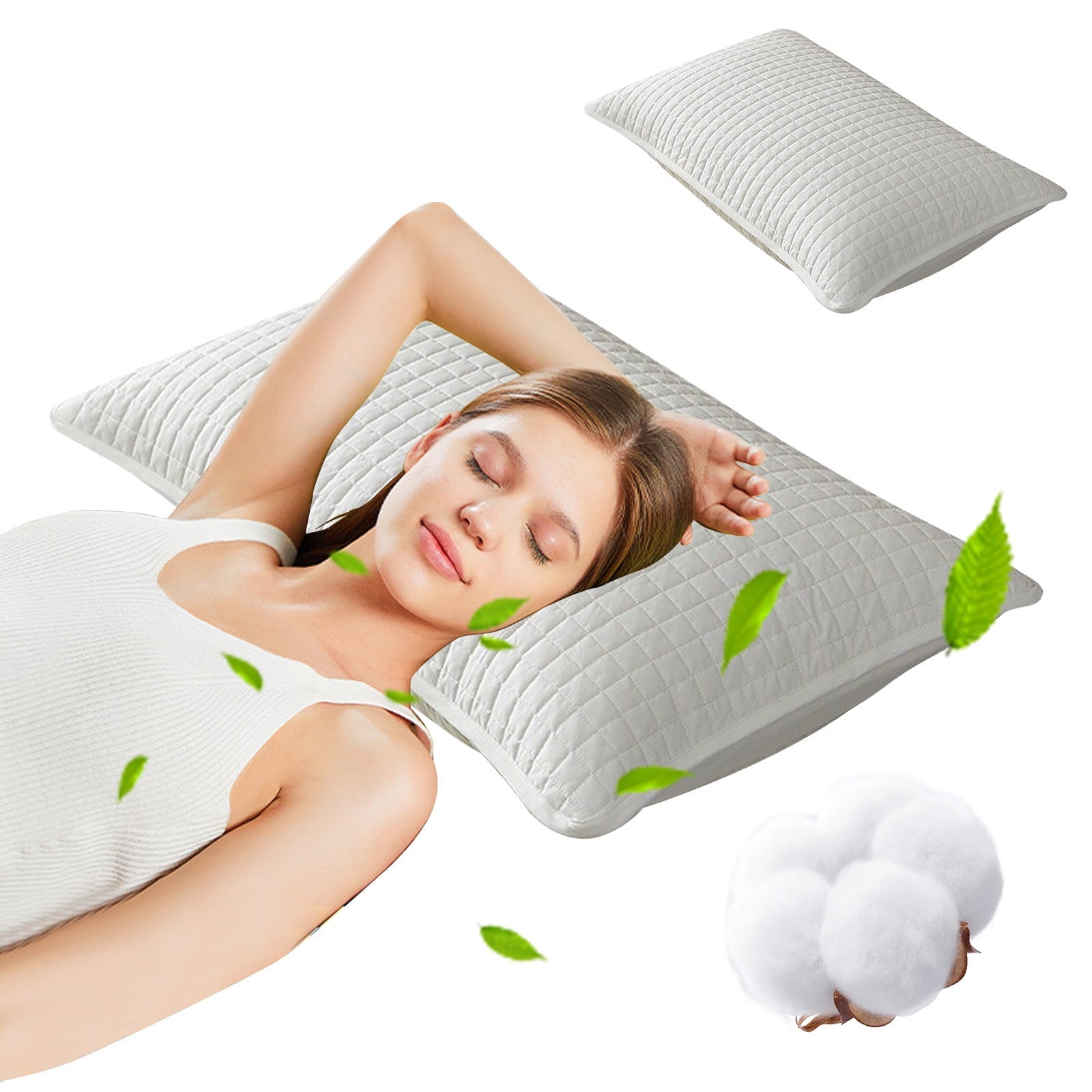 Decorative Plump Memory Foam Pillow, Toddler Pillow, Small Pillows for Kids, Soft & Hypoallergenic - Kids Sleeping Pillow - Toddler Be... - Orthopedic Shredded Foam Bed Pillow Set Detail