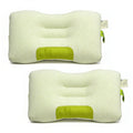 Ergonomic Memory Foam 2-Pack Bamboo Fiber Bed Pillow (29.13" x 18.9") - A-Class Safe and Cooling - Hotel Quality Plush Sleeping Pillows - Default Title