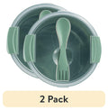 Sweet Treat Shaped (2 pack) Food Storage Bento Container, Round, Green, 47oz Capacity, A Practical Choice for School Lunches a... - Squishy Dohnut Sweet Treat Shaped Stress Toy - Default Title