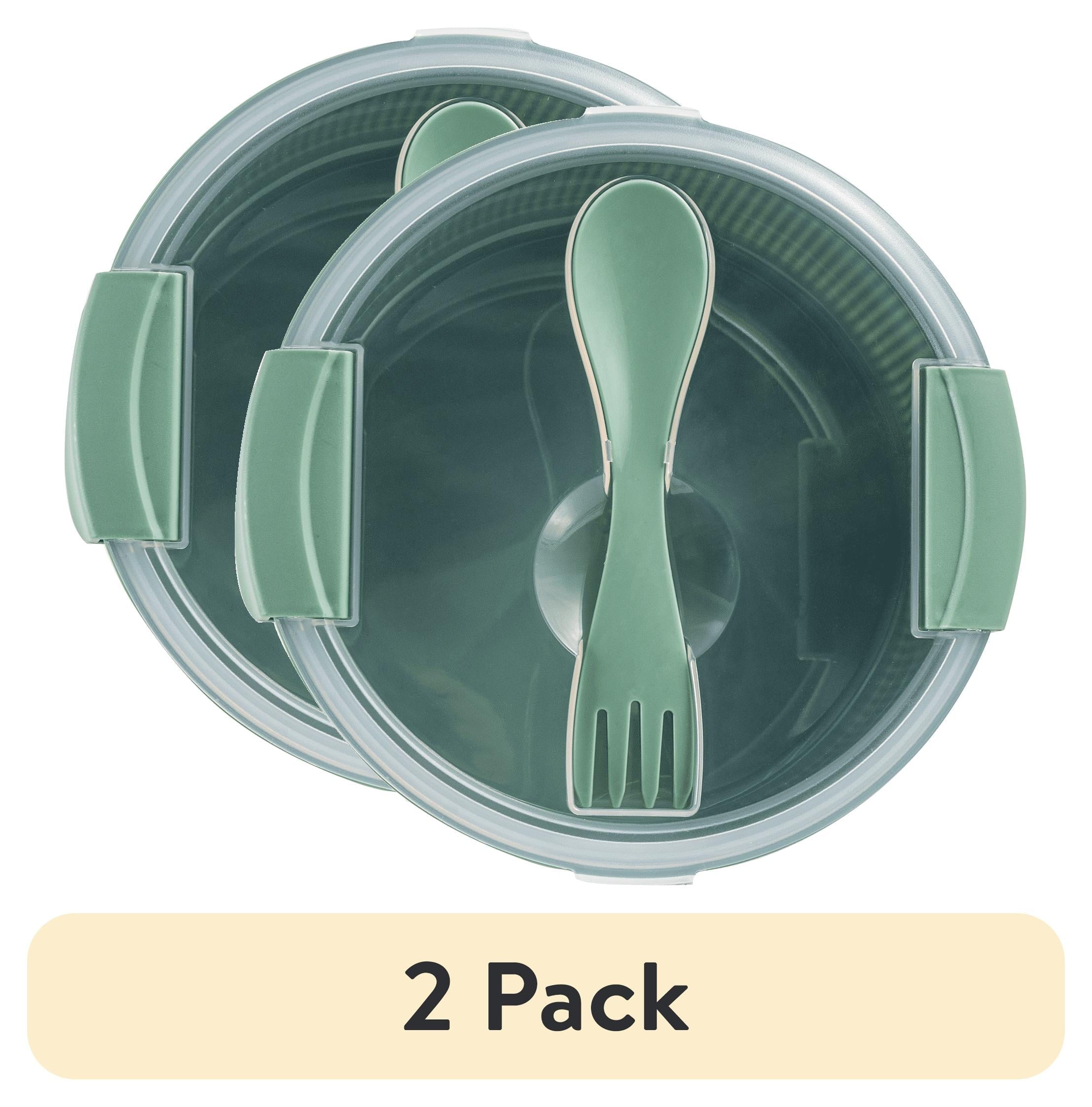 Sweet Treat Shaped (2 pack) Food Storage Bento Container, Round, Green, 47oz Capacity, A Practical Choice for School Lunches a... - Squishy Dohnut Sweet Treat Shaped Stress Toy - Default Title