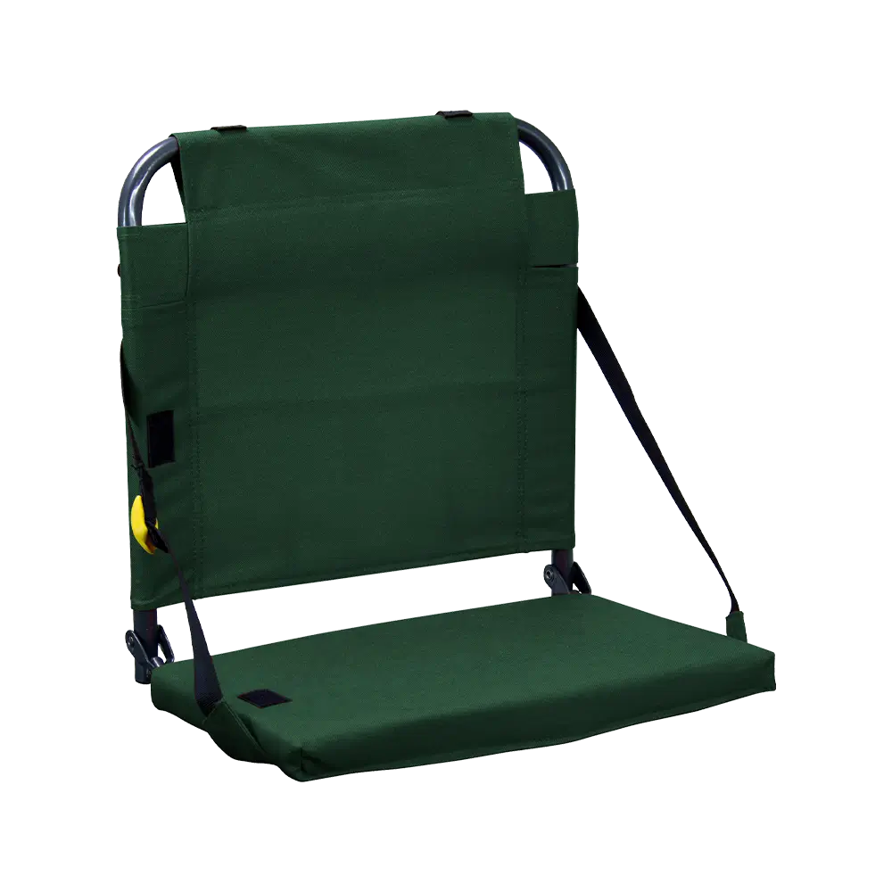 Secure-Hook BleacherBack - Choice 696 - Ergonomic Portable Stadium Seat for Sports Events - Hunter