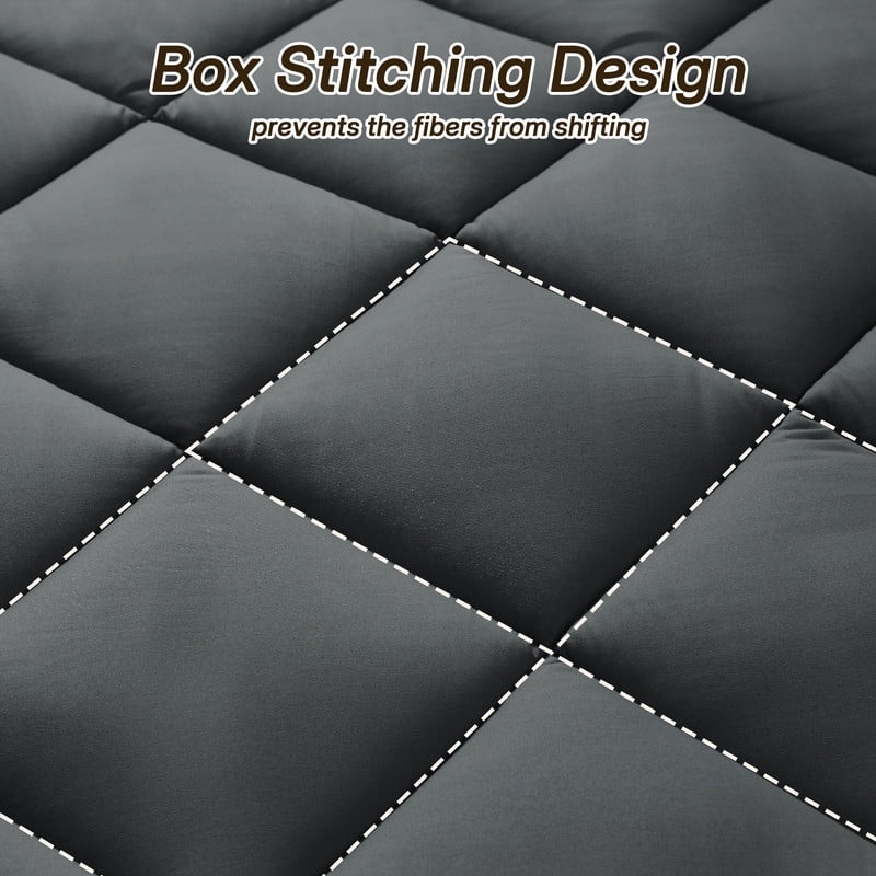 Hypoallergenic Cloud 3 Pieces Queen Size Comforter Set, All Season Lightweight Breathable Bedding Set with 1 Down Alternative Comforter an... - Cloud-Like Soft Lightweight Bed Comforter Detail