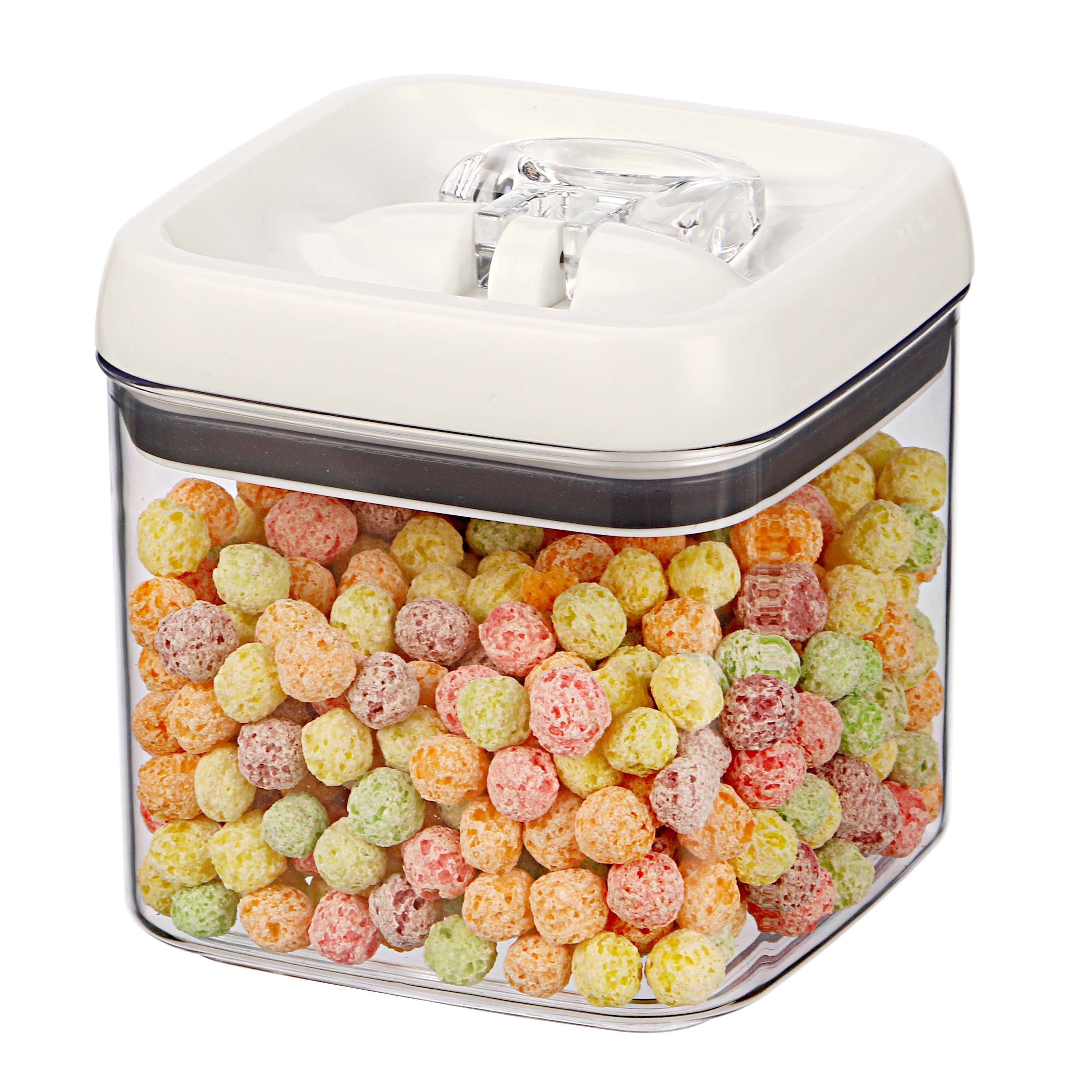Whimsical Doughnut (2 pack) Canister - 4.5 Cup Square Food Storage Container, Designed to Help with Pantry Organization and F - Deliciously Soft Cupcake Sensory Glob Detail