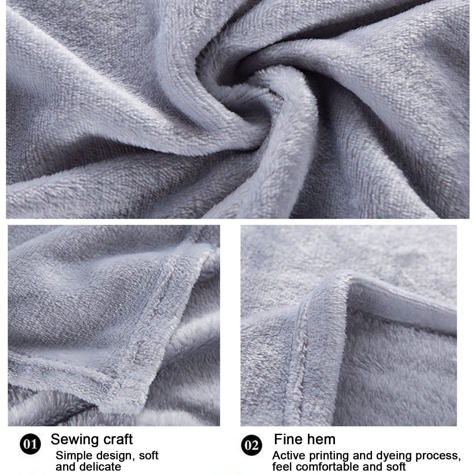 Decorative Knitted Under $5 Flannel Blanket 27.56X39.37 Inches Blanket Soft Cozy Throw Blanket for Couch, Bed, Household Blanket for All... - Luxury Knitted Decorative Throw Blanket with Fringes Detail