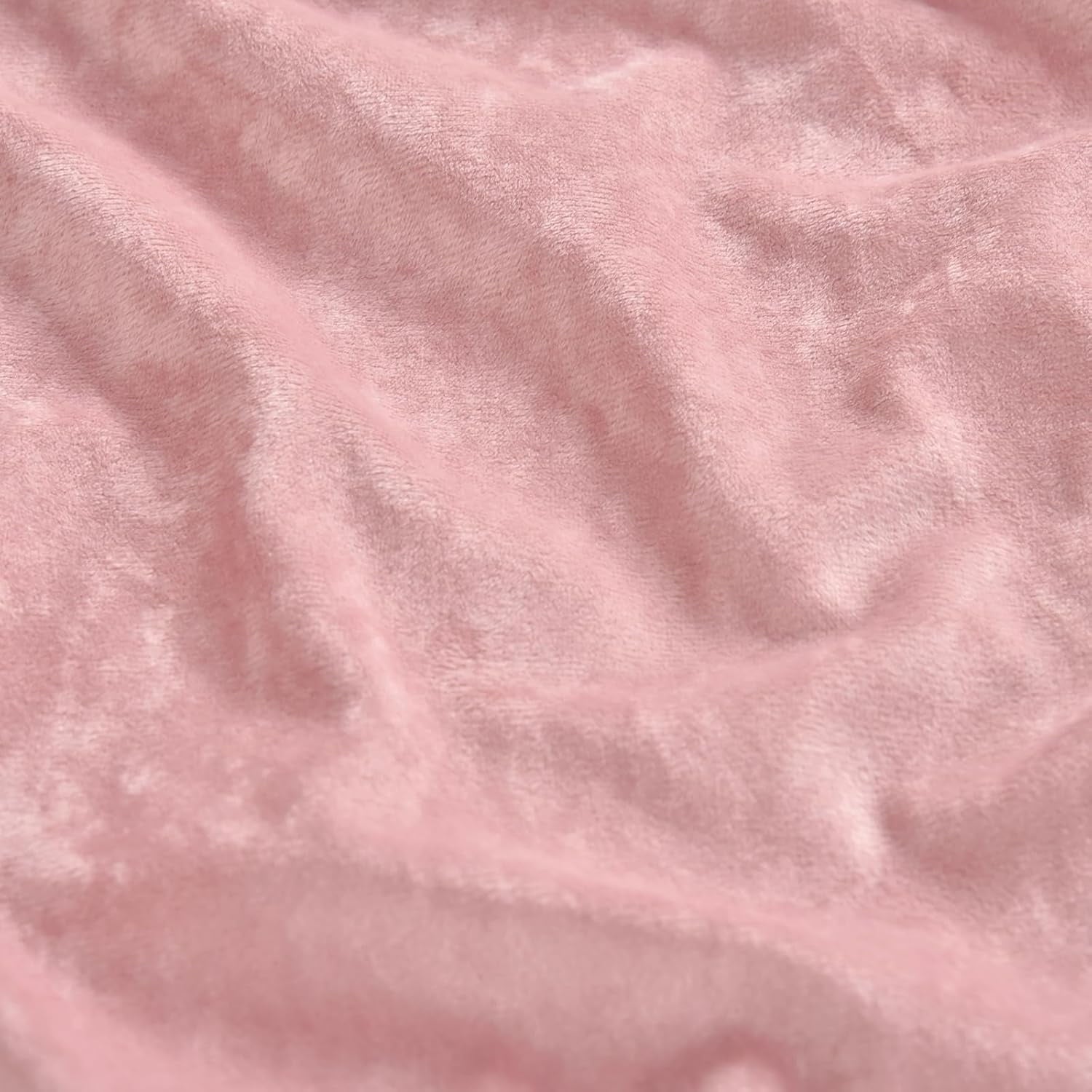 Breathable Luxury Truly Velvet Fitted Sheet Twin Size, Luxury Super Soft Flannel Bottom Sheet with 15" Deep Pocket for Winter, Pink - Breathable Egyptian Cotton Flat & Fitted Sheets Detail