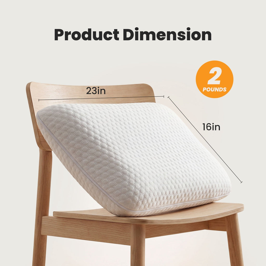 Orthopedic Support Memory Foam Pillow for Sleeping, Gel Cooling Bed Pillow with Breathable Mesh and Washable Cover for Back and Side Sle... - Hotel Quality Plush Sleeping Pillows Detail