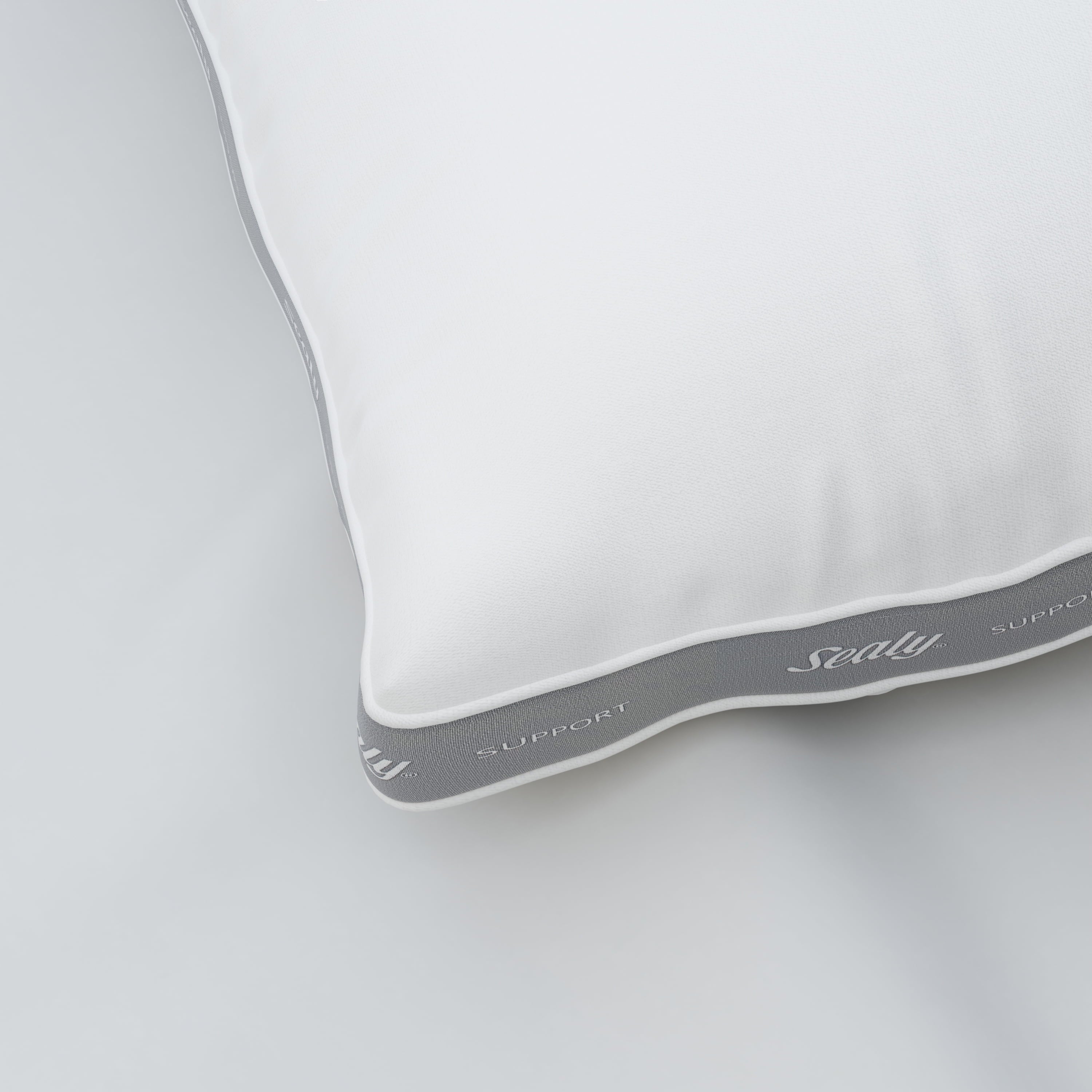 Decorative Plump Extra Firm Support Foam Core Pillow 2pk, King - Orthopedic Shredded Foam Bed Pillow Set Detail