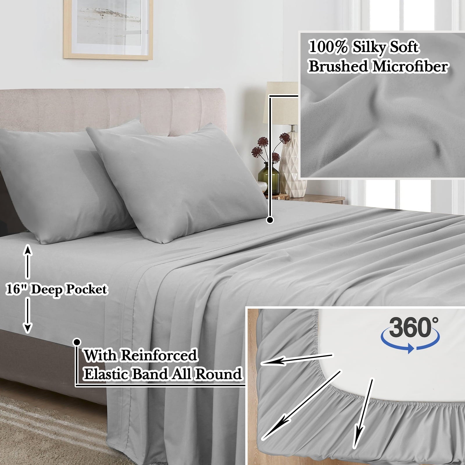 Luxurious Quilted 7 Pieces Printed King Comforter Set, Lightweight Reversible Botanical Bedding Set Include Comforter, Pillow Shams, Fl... - Luxurious Quilted Duvet Cover Set Detail