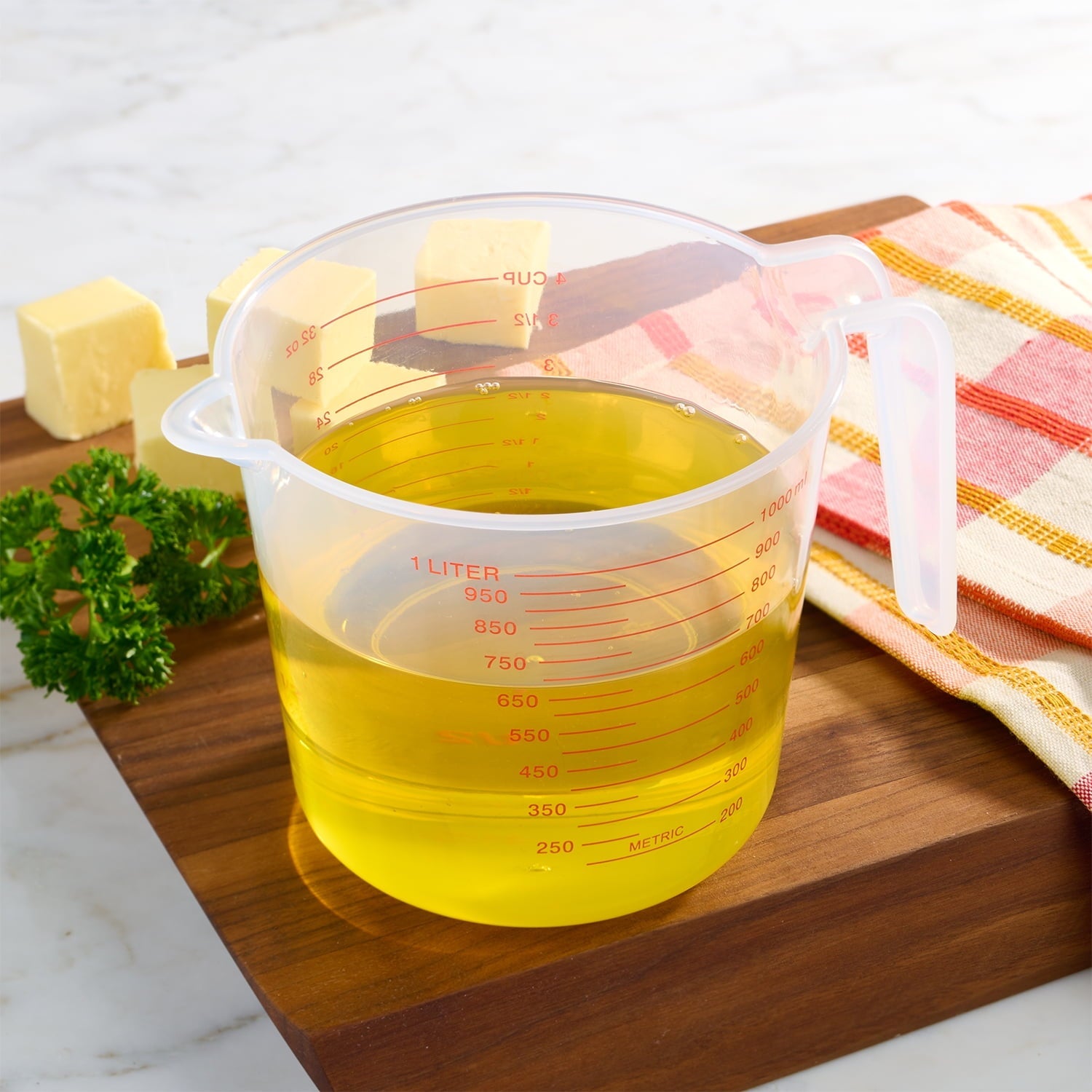 Multi-Functional (12 pack) 4 Cup PP Plastic Measuring Cup, 32 oz, Clear - Innovative Kitchen Helper for Modern Cooking Detail