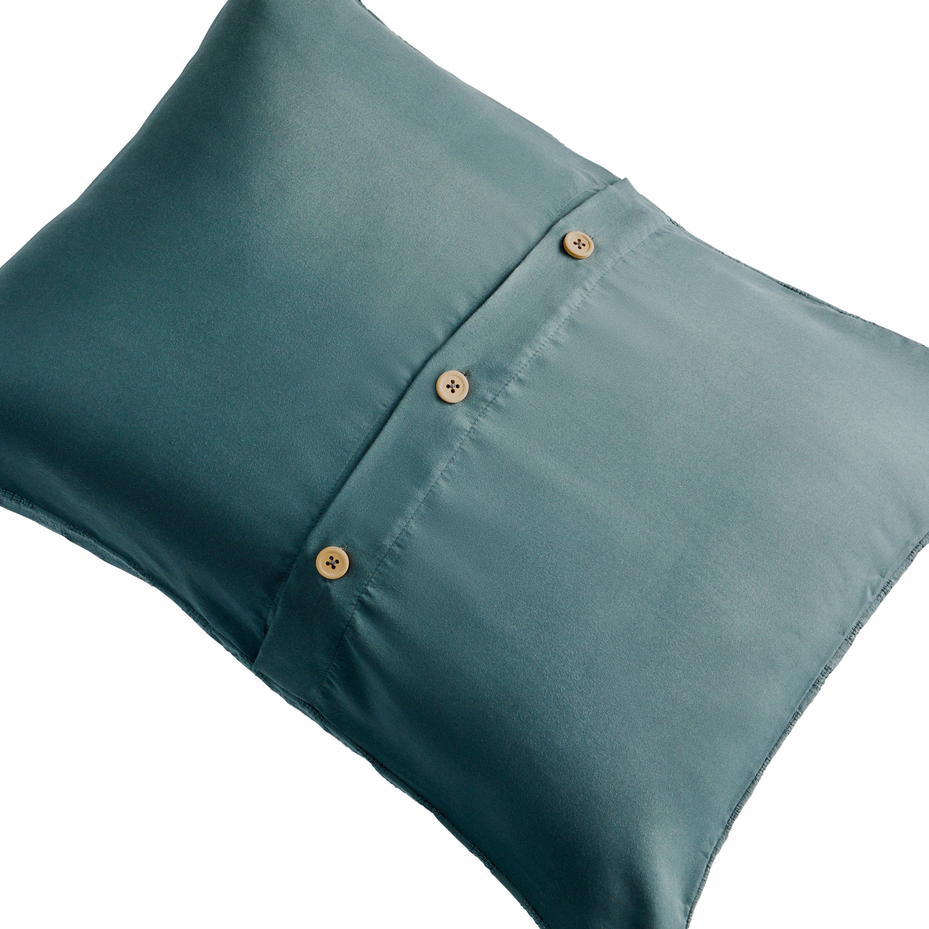 Fluffy Down Alternative Full/Queen Comforter Set, All-Season, 3-Piece, Nimbus Blue Block Weave - Luxurious Quilted Duvet Cover Set Detail