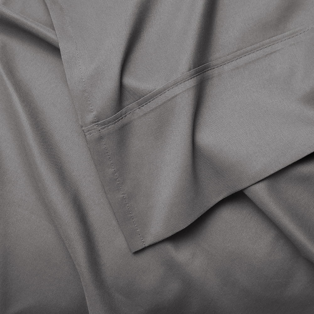 Breathable Luxury So Soft 3-Piece Dark Gray Sheet Set, Twin - Premium Ultra-Soft Pillowcase Pair for Sleeping Detail